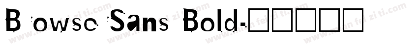 BrowserSans Bold字体转换